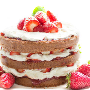 Szklana płyta ochronna na kuchenkę - deser,tort