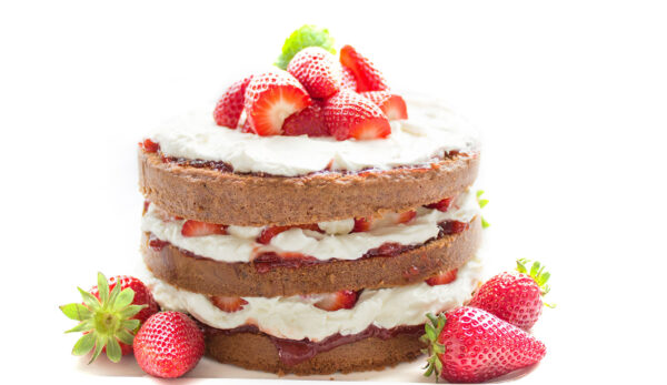 Szklana płyta ochronna na kuchenkę - deser,tort